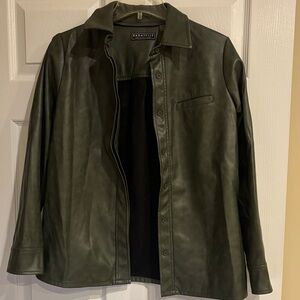 Bagatelle Faux Leather Shirt Jacket size Small